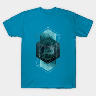 Teal Geometric T-Shirt